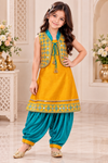 Girls yellow salwar kameez