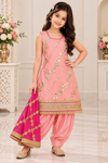 Girls pink salwar kameez
