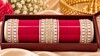 Red Bridal Chooda with Layered Multicolour Stone Kadas