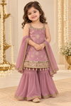 Baby girl silk sharara