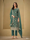 Embroidered straight pant kameez