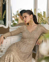 Gold A-line kameez
