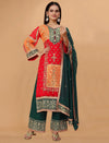 Multi straight kameez