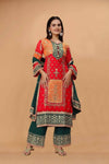 Multi straight kameez