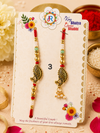 Peacock couple rakhi