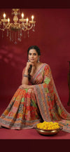 Trendy mirror saree