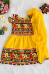Radha rani yellow cotton chaniya choli