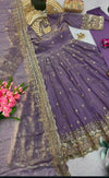 Lavender anarkali