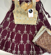 Kids maroon sequence lehenga