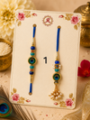 Peacock couple rakhi