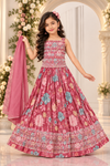 Girls floral lehenga